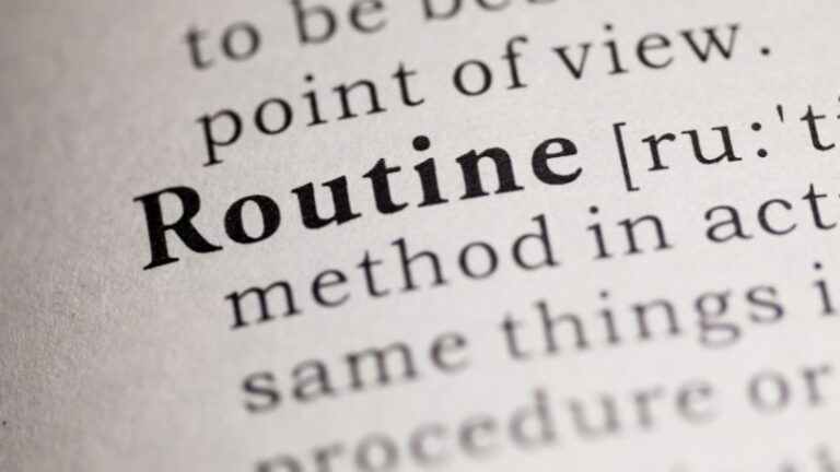 benefits of routines